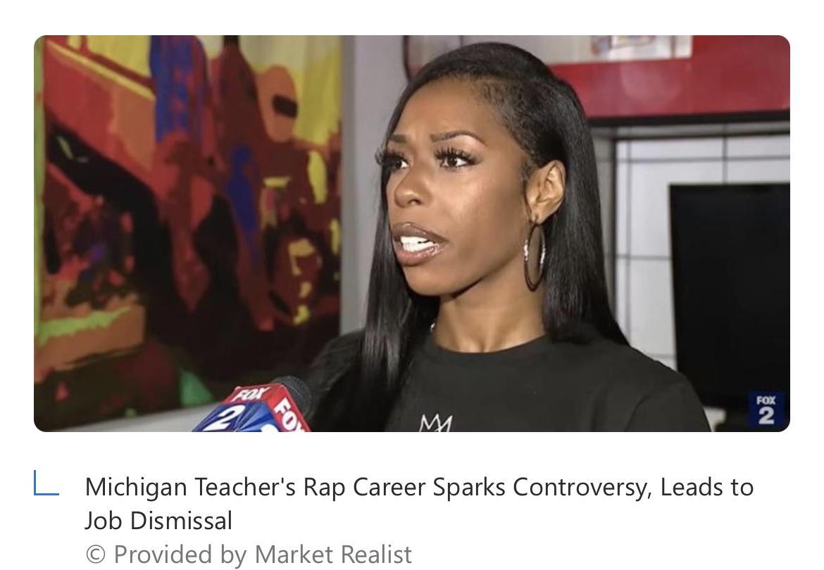 Teacher’s Rap Career Leads To Job Dismissal