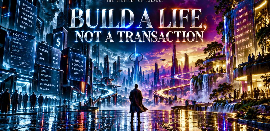 Build a Life, Not a Transaction